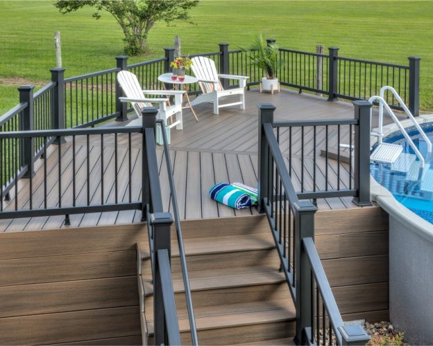 2026 HOME PP Trex Select Classic Railing in Charcoal Black
